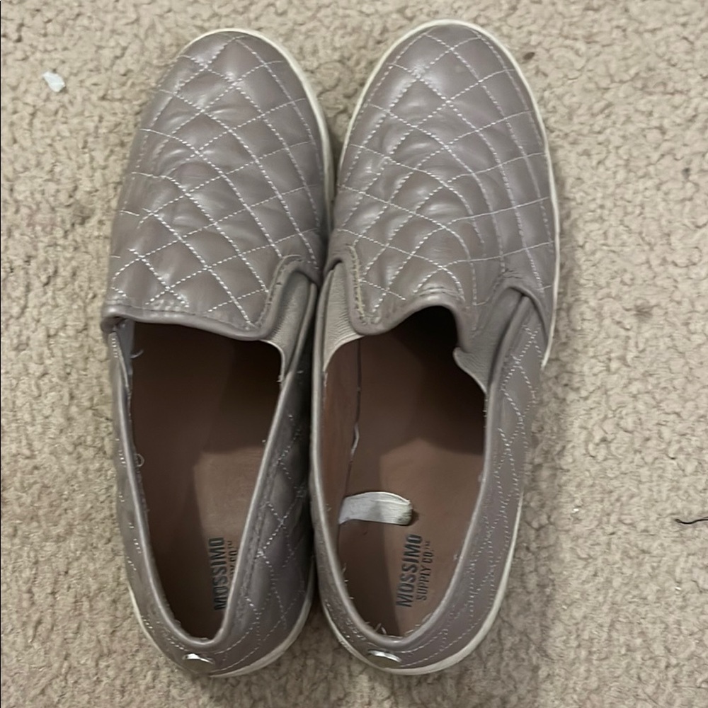 Mossimo Supply Co. Van Women’s Quilted Slip-On Shoes - Gray